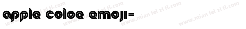 apple coloe emoji字体转换
